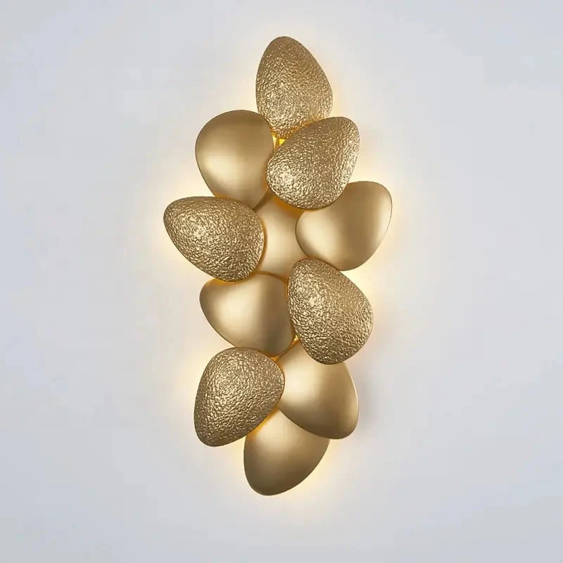 Postmodern Copper Metal wall lamp Bedroom Headboard Cobblestone Staircase Living Room Decoration TV Background Wall Lamp