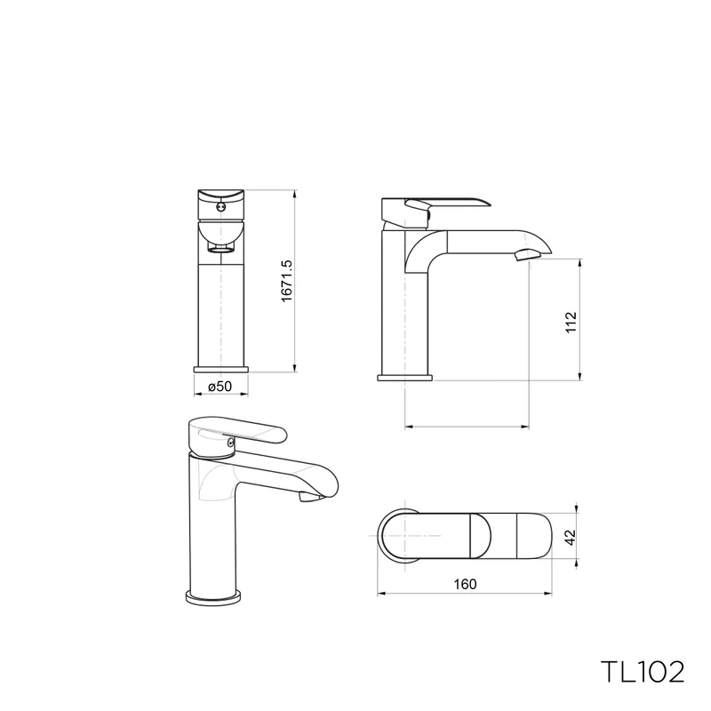 TL102 - Lavanzi Series Basin Mixer