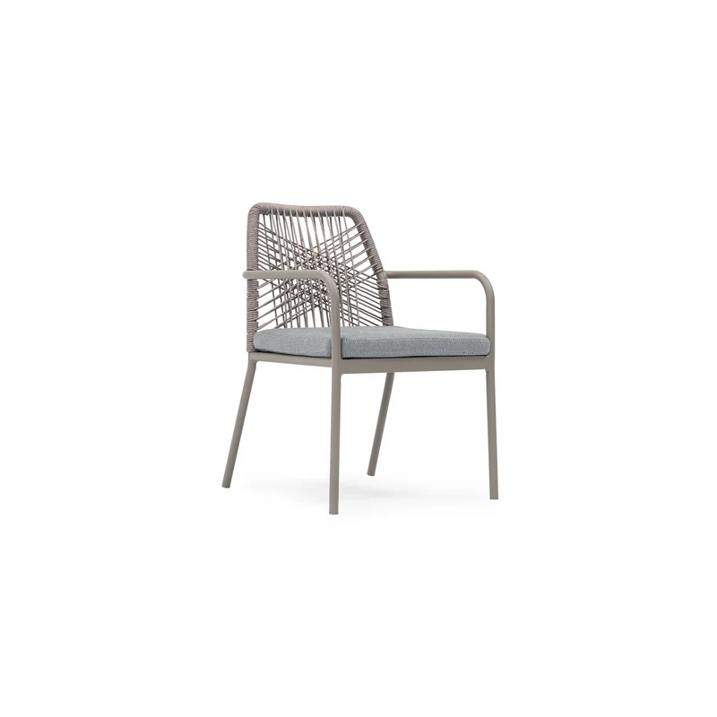 Sancrea Crete 618 - Premium Aluminium & Rope Accent Armchair
