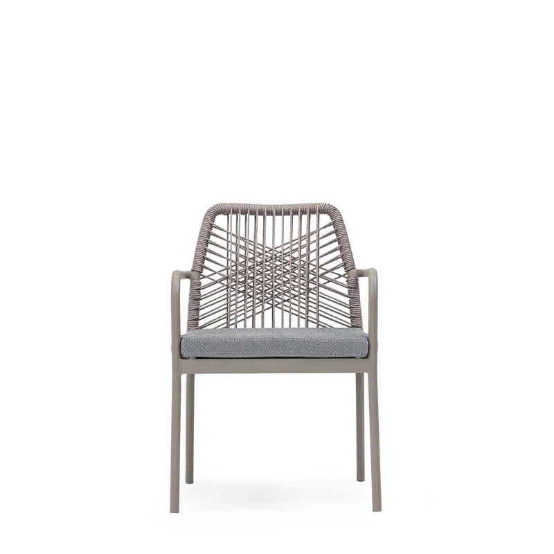Sancrea Crete 618 - Premium Aluminium & Rope Accent Armchair