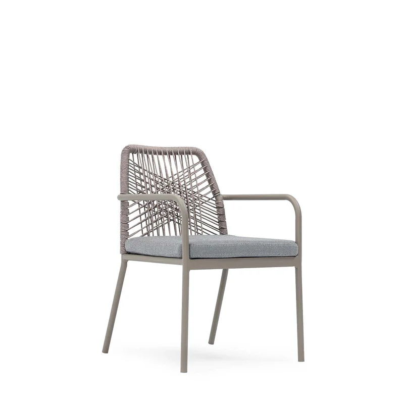 Sancrea Crete 618 - Premium Aluminium & Rope Accent Armchair