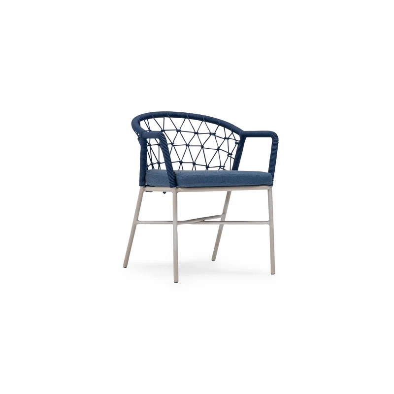 Sancrea Side 627 Premium Aluminium & Rope Accent Chair