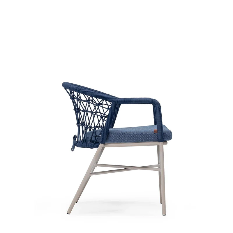 Sancrea Side 627 Premium Aluminium & Rope Accent Chair