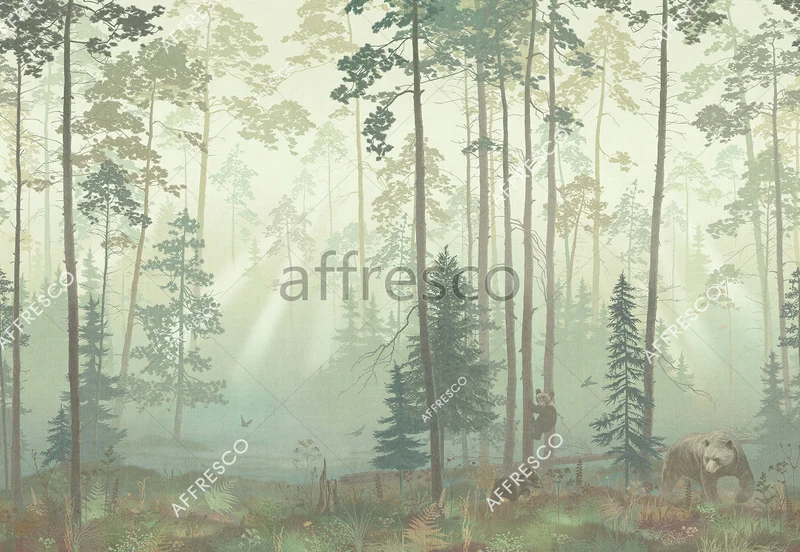 Murals, Frescoes and photo wallpaper. Forest Art. ID136008