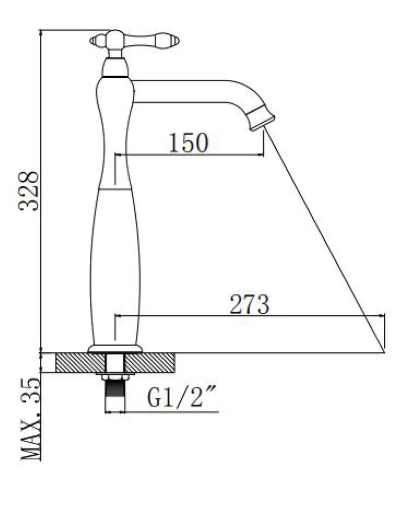 TAT2H - Vintage Series High Basin Cold Tap