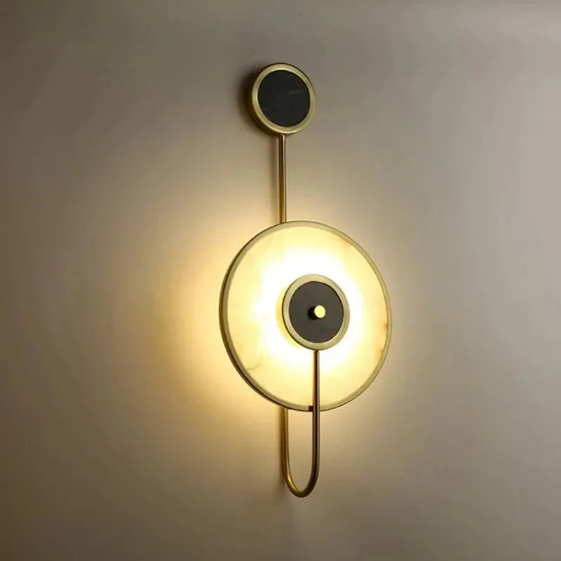 Living Room Decor Marble Wall Lamp 10W Creative Luxury Copper Wall Sconese Light for Hotel Villa Stair Lamp
