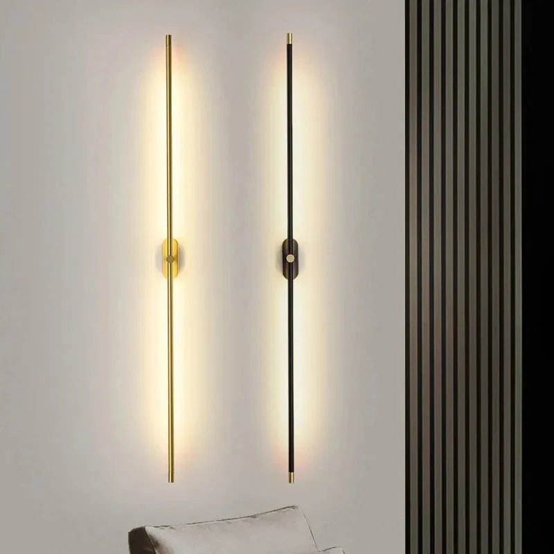 LED Simple Wall Lamp Long Strip Atmosphere Lamp Background Wall Lamp Decoration Modern Staircase Aisle Bedroom Bedside Light