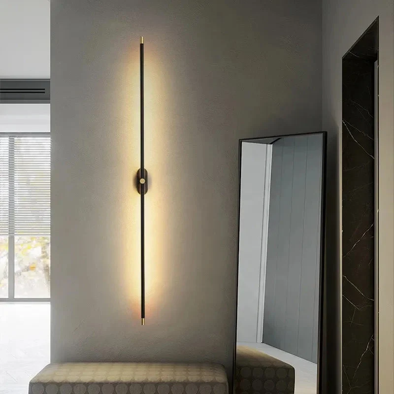 LED Simple Wall Lamp Long Strip Atmosphere Lamp Background Wall Lamp Decoration Modern Staircase Aisle Bedroom Bedside Light