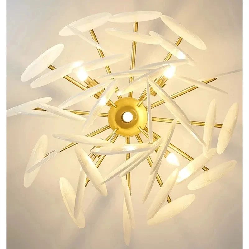 Glass Pendant Match LED Chandelier For Living Room Dining Bedroom Luxury Metal Indoor Decorations Lighting fixtures