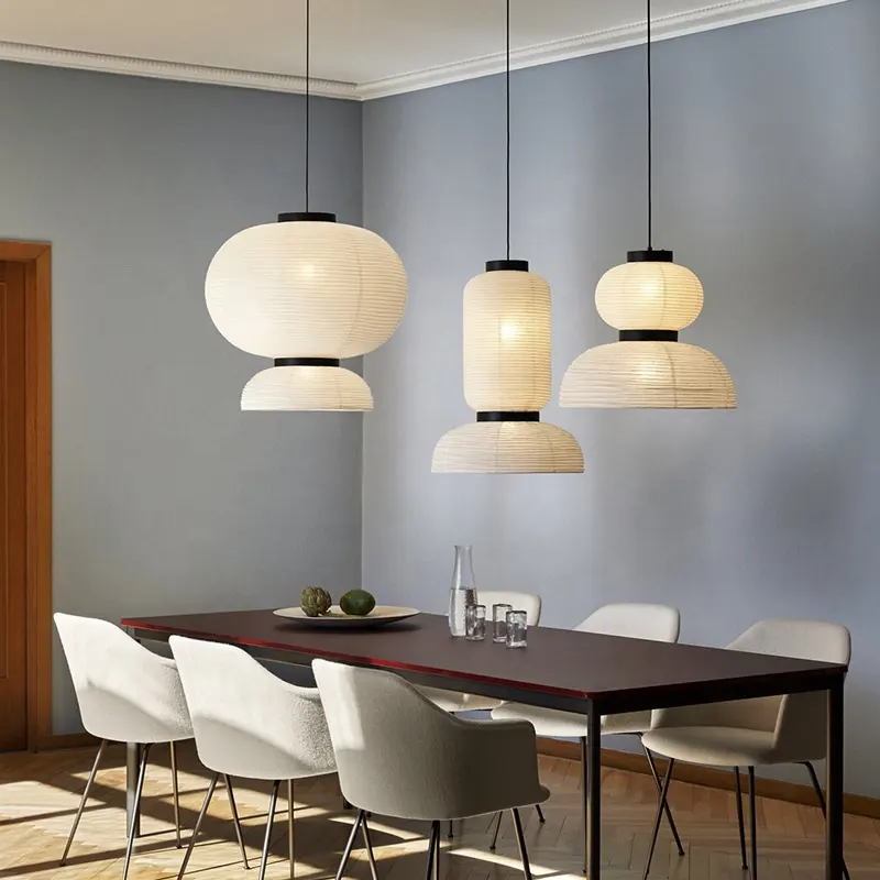 Chandelier Pendant Light Style Rice Paper Modern LED