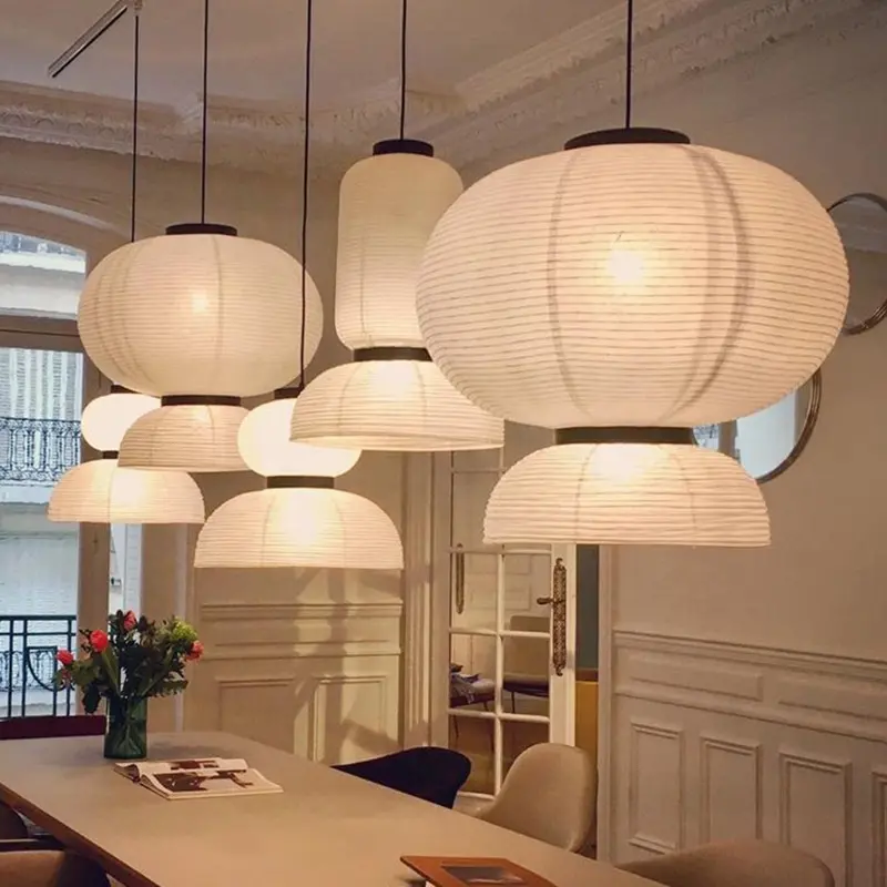 Chandelier Pendant Light Style Rice Paper Modern LED