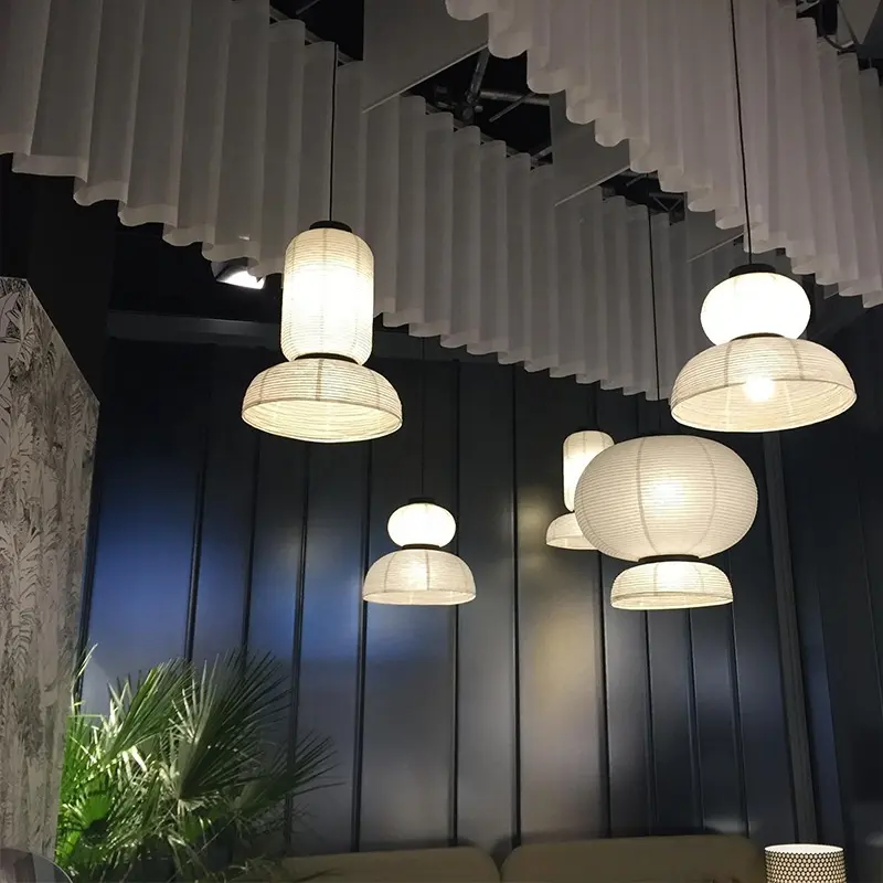 Chandelier Pendant Light Style Rice Paper Modern LED