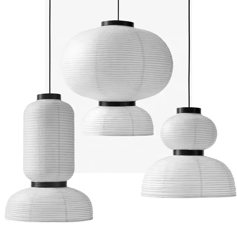 Chandelier Pendant Light Style Rice Paper Modern LED