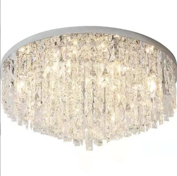 Modern Bedroom Crystals E14 Ceiling Lamp Lustre Lamp Steel Led Ceiling Lights Art Deco Led Chandelier Lighting Fixtures Lamp