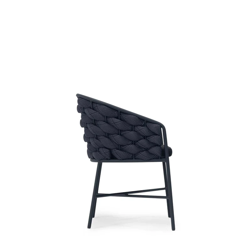 Ovate 623- Premium Aluminium & Rope Accent Chair