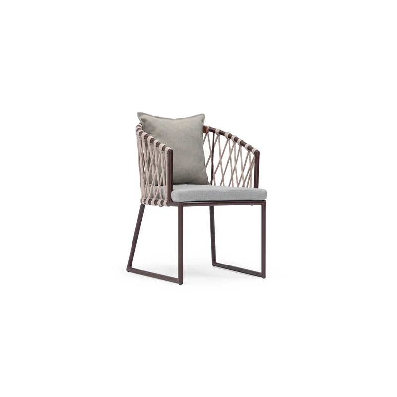 Sancrea Solaris 622- Aluminium & Rope Accent Armchair