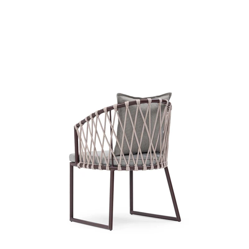 Sancrea Solaris 622- Aluminium & Rope Accent Armchair