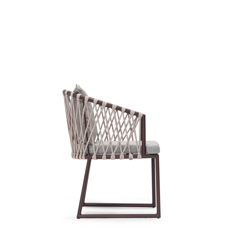 Sancrea Solaris 622- Aluminium & Rope Accent Armchair