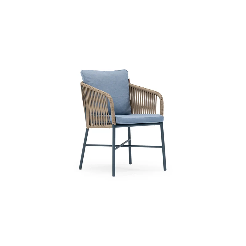 Sancrea Canada 621- Aluminium & Rope Accent Chair