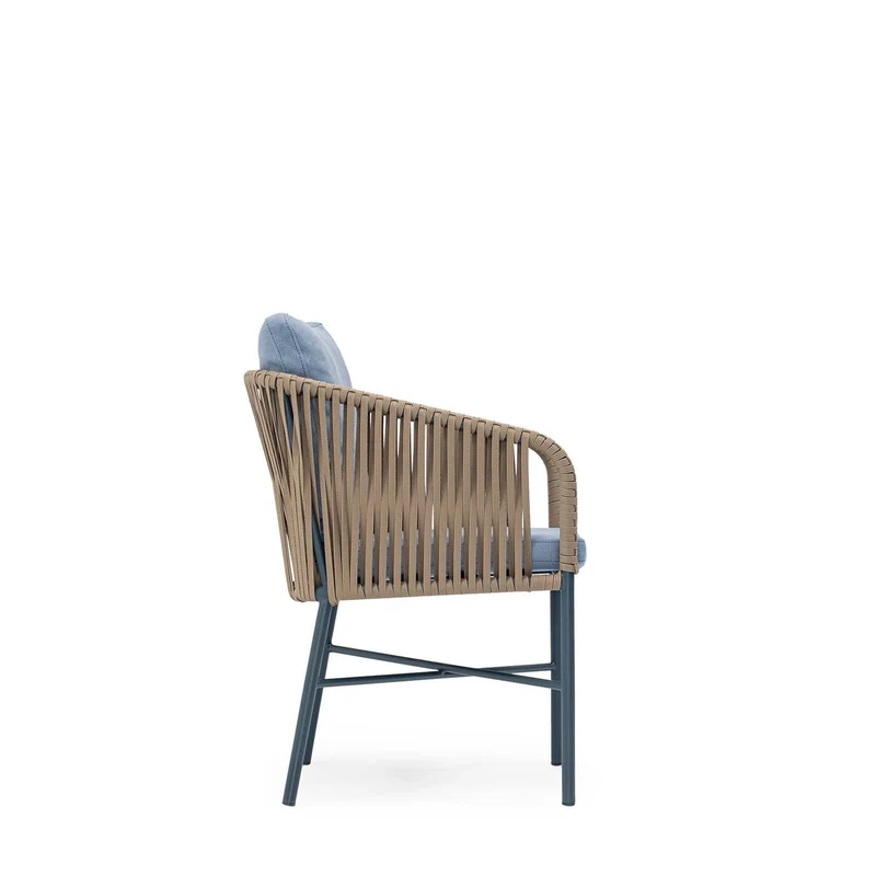 Sancrea Canada 621- Aluminium & Rope Accent Chair