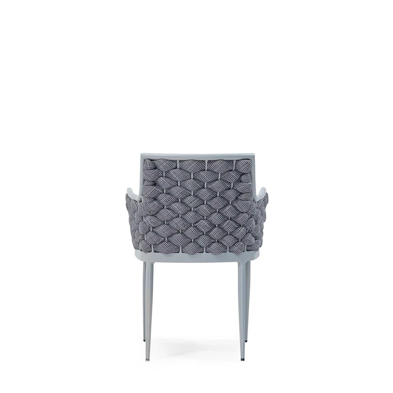 Sancrea Zenna 629 – Rope-Wrapped Aluminium Dining & Accent Chair