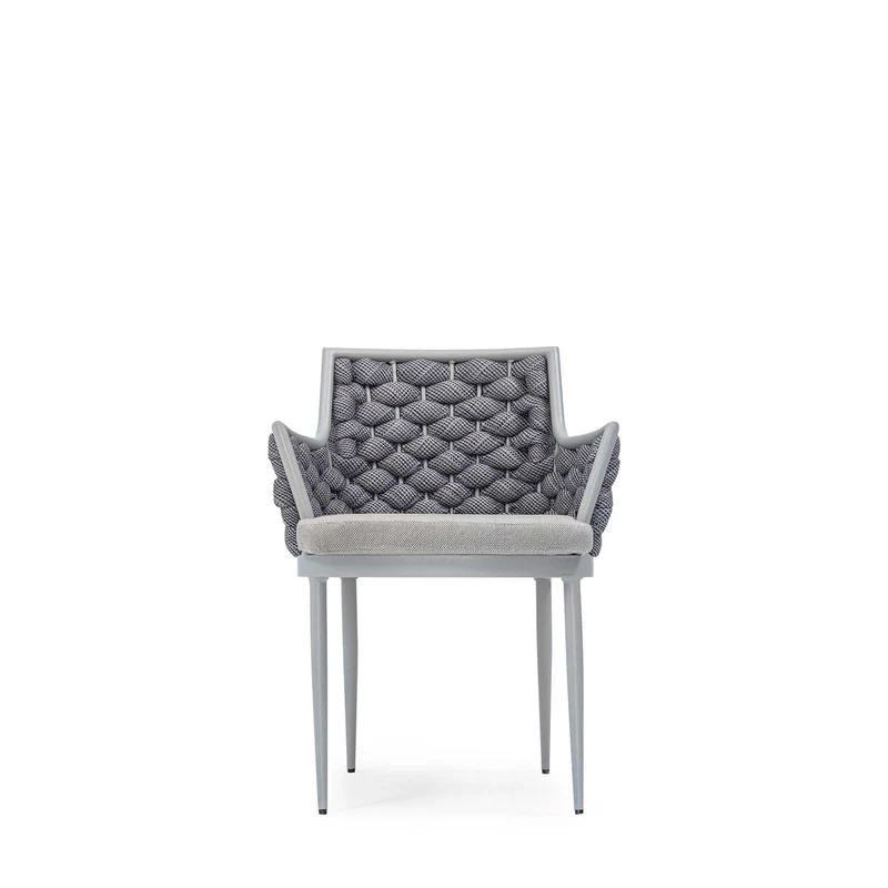 Sancrea Zenna 629 – Rope-Wrapped Aluminium Dining & Accent Chair