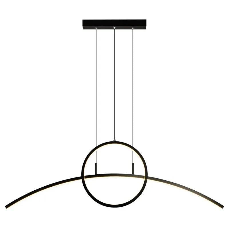 LED Modern Minimalist Light Dining Room Creative Personality Style Dining Table Bar Counter Study Room Light Fixtures