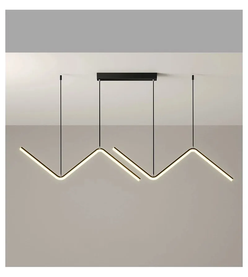 Modern Led Chandelier Lamp For Kitchen Dining Room Minimalist Design Home Decor Creative Restaurant Suspension Light Fixture