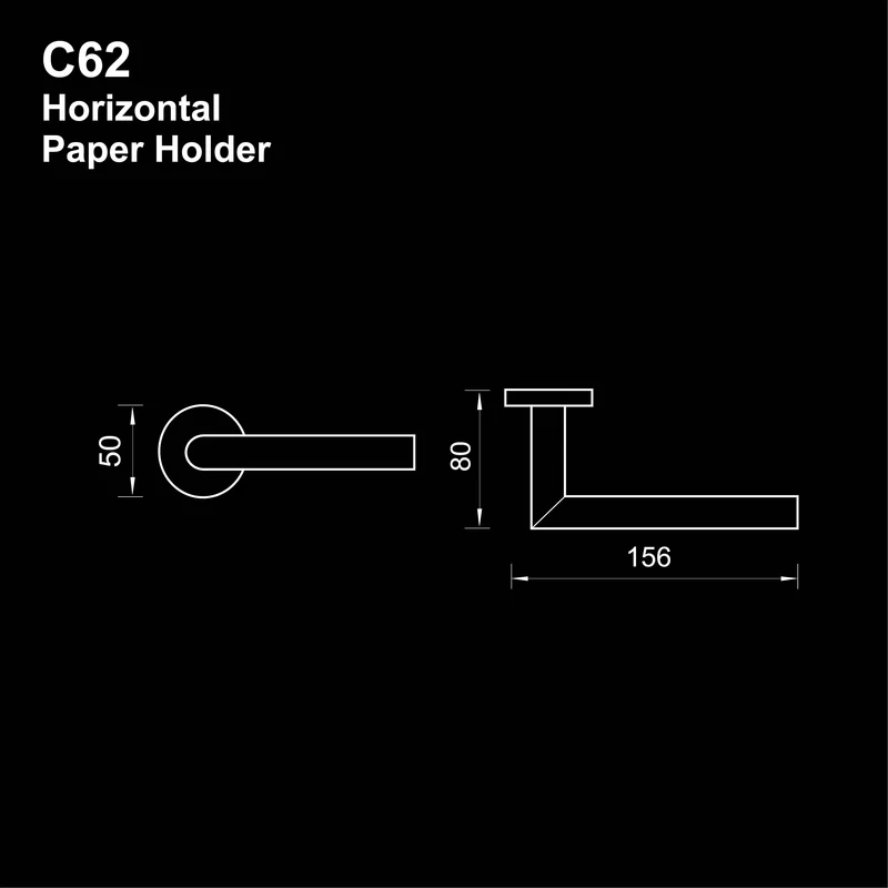 C62 - COLOSEO Series Paper Holder - Bathroom Accessories