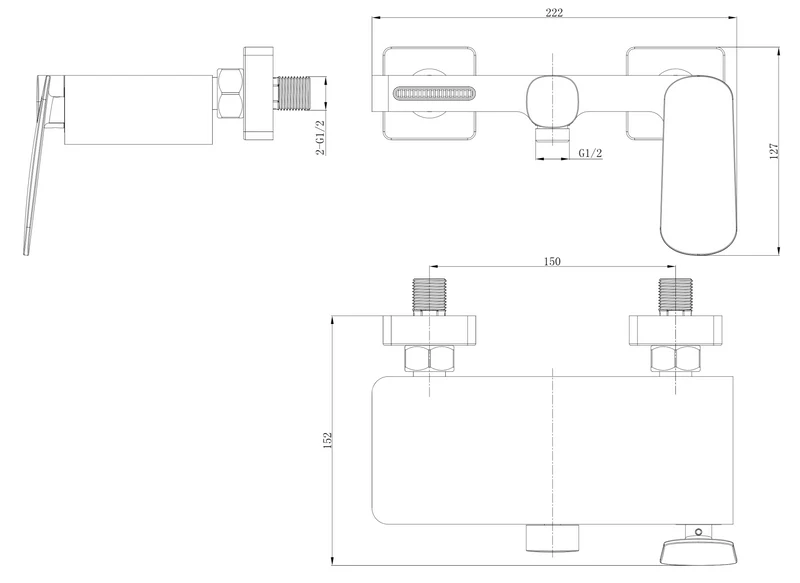 TR103 - Rivana Series - Bath & Shower Mixer