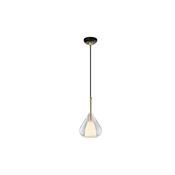 Nordic bedside glass chandelier bedroom simple Italian minimalist creative restaurant bar designer chandelier