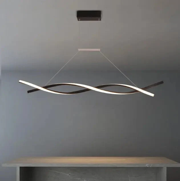 Nordic modern minimalist restaurant chandelier bar table lamps hotel front desk studio chandelier led strip lamp