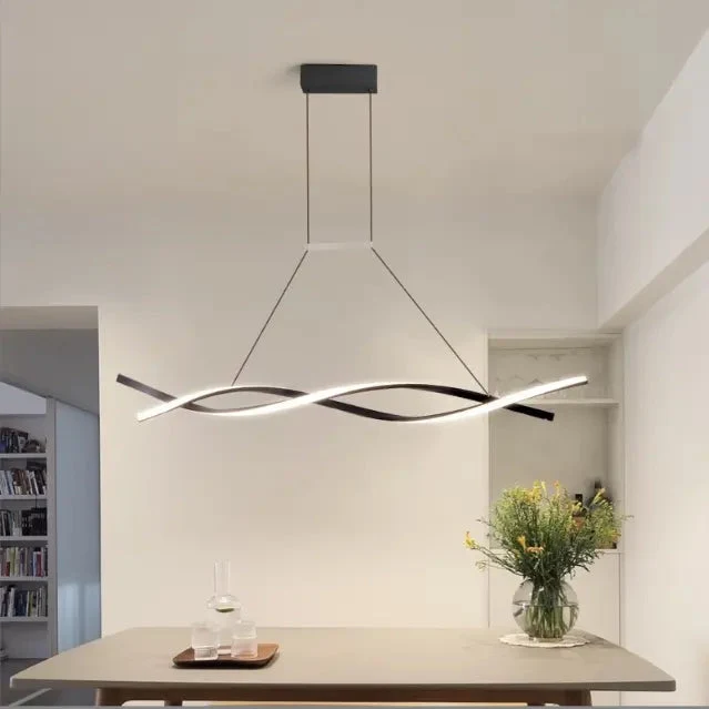Nordic modern minimalist restaurant chandelier bar table lamps hotel front desk studio chandelier led strip lamp