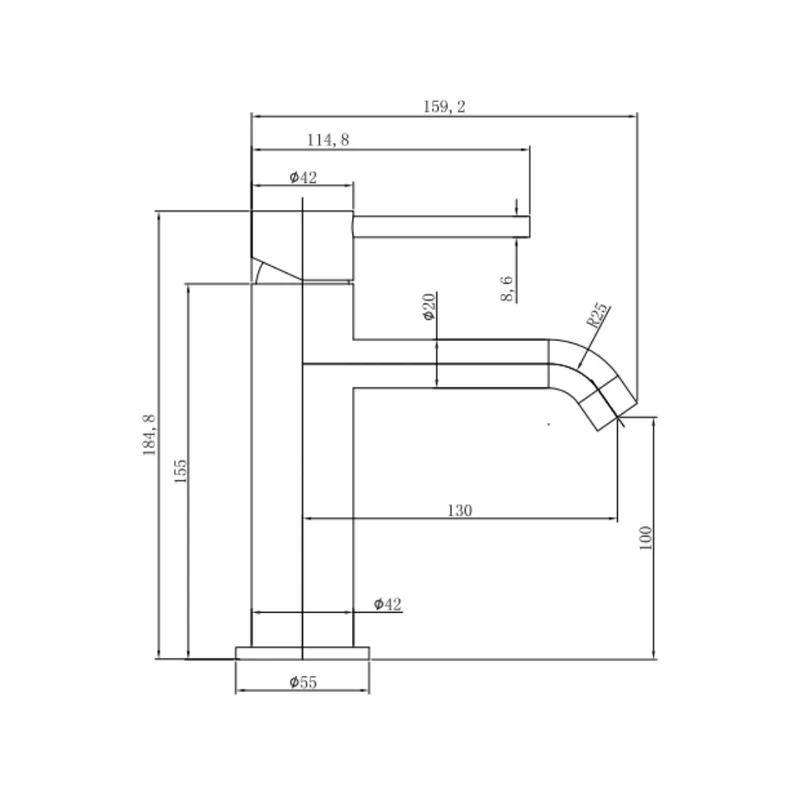 TD102 - Di Livio Series Basin Mixer