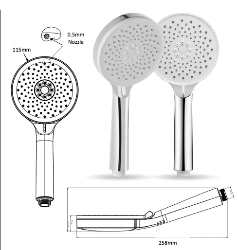 R20 - Rombusto Series Hand Shower