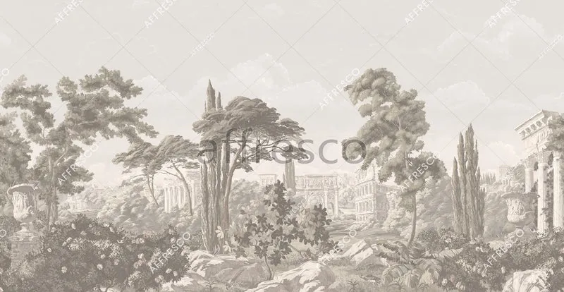 Murals, Frescoes and photo wallpaper. Gardens Art. ID135725