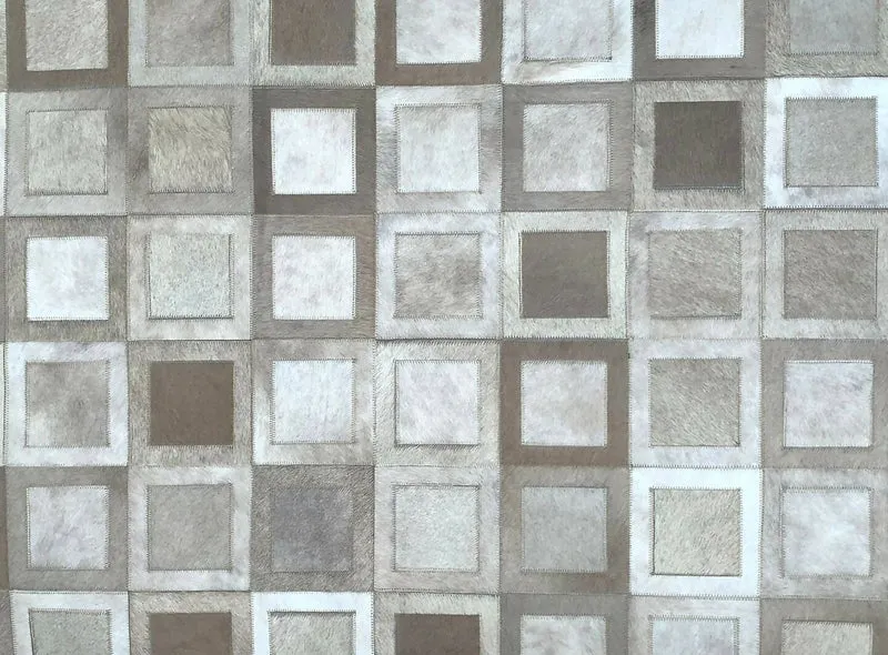 DEKOLAND - Portrait Rug Dark-Light Champagne