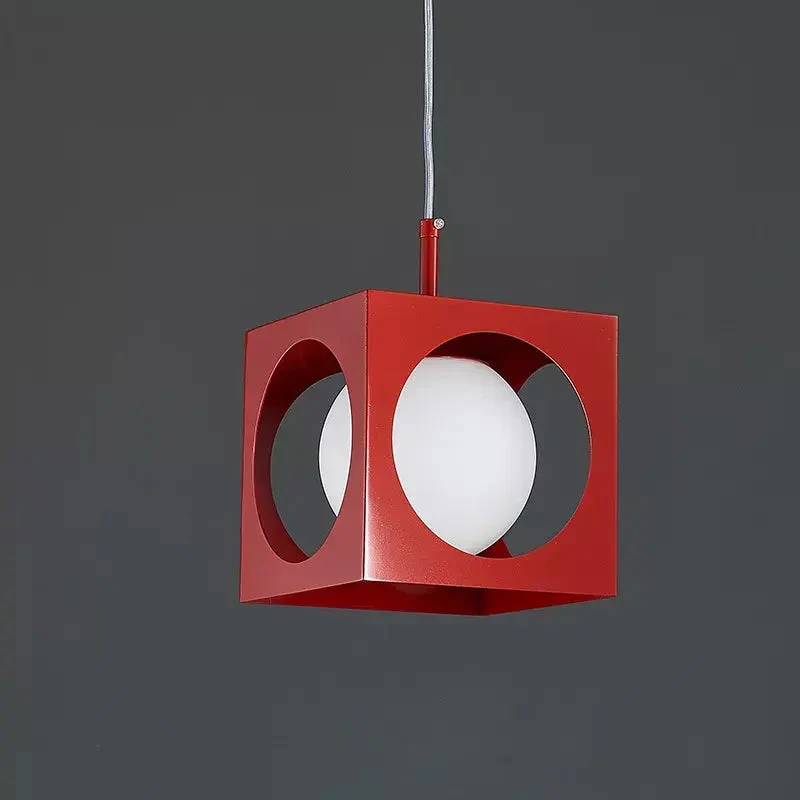 Sputnik Style Space Age Ceiling Lamp German Lamp 70s Midcentury Red Pendant Lights Glass Bulbs Living Room Bedroom Chandeliers
