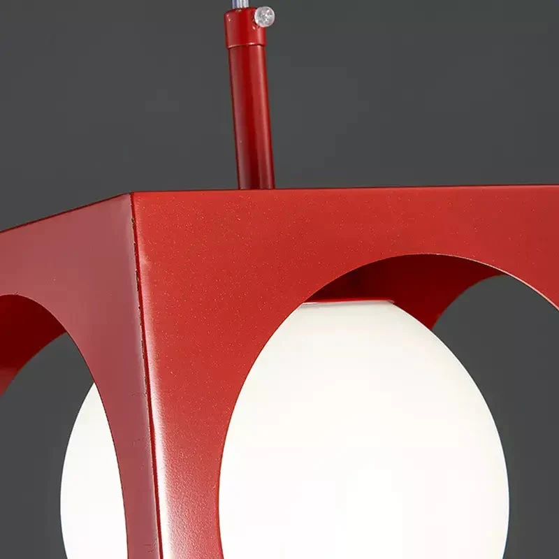 Sputnik Style Space Age Ceiling Lamp German Lamp 70s Midcentury Red Pendant Lights Glass Bulbs Living Room Bedroom Chandeliers