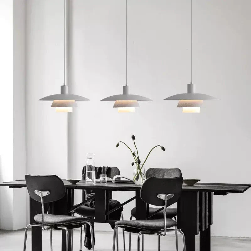 Ph3/4 Restaurant Chandeliers Designer Minimalist Pendant Lights White Bar Cafe Dining Table Bedroom Bedside Hanging Lamp LED