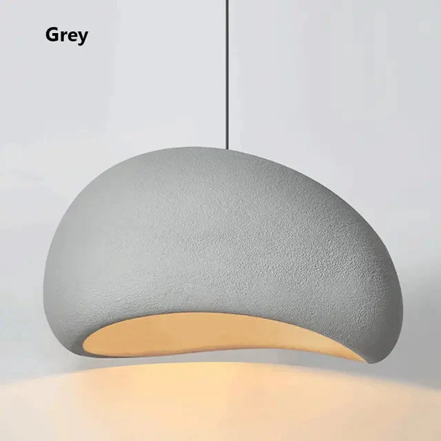 Japanese Style Wabi Sabi Chandelier Ceiling Lamp Hanging Lamps Resin Pendant Light Nordic Design Resin Living Room Restaurant