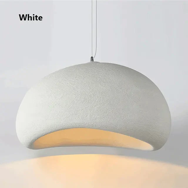 Japanese Style Wabi Sabi Chandelier Ceiling Lamp Hanging Lamps Resin Pendant Light Nordic Design Resin Living Room Restaurant