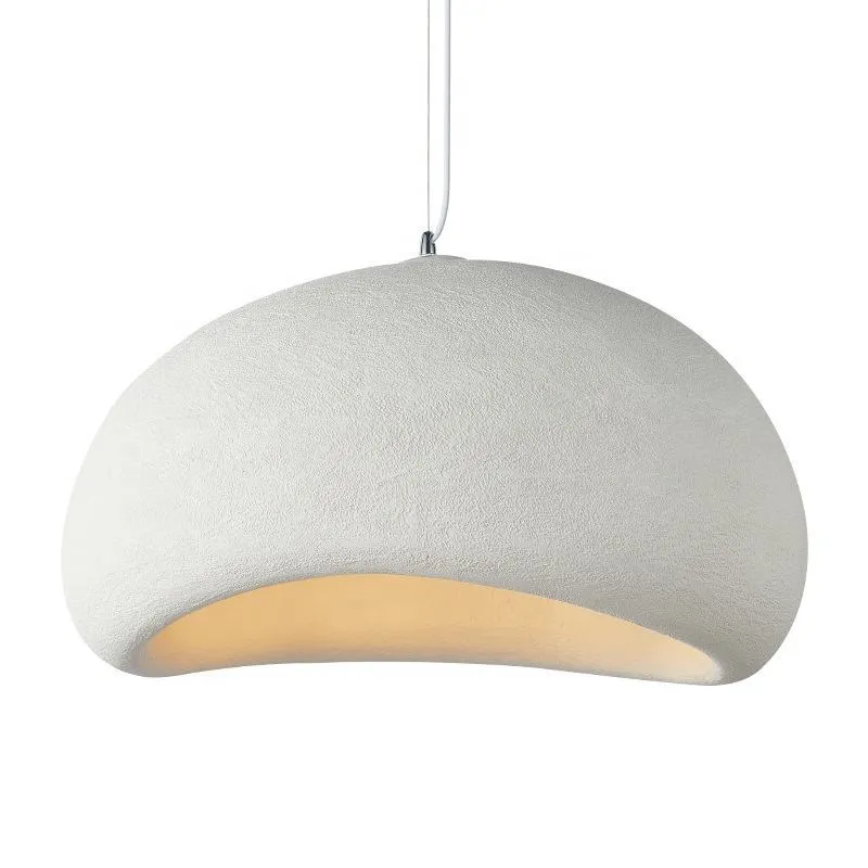 Japanese Style Wabi Sabi Chandelier Ceiling Lamp Hanging Lamps Resin Pendant Light Nordic Design Resin Living Room Restaurant