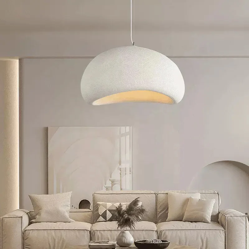 Japanese Style Wabi Sabi Chandelier Ceiling Lamp Hanging Lamps Resin Pendant Light Nordic Design Resin Living Room Restaurant