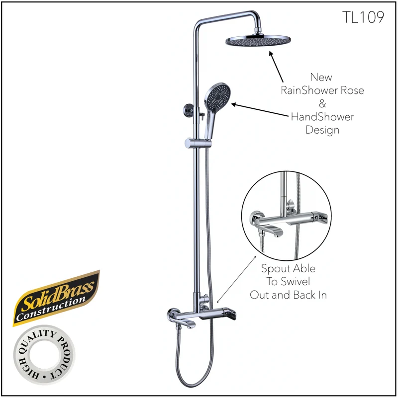 TL109 - Lavanzi Series Rain Shower Column Mixer