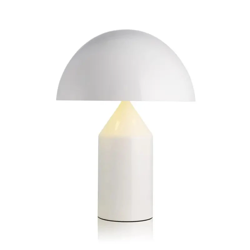 Nordic Post-Modern Metal Creative Decorative Table Lamp Study Bedside Lamp For Reading Room Bedroom Mushroom Hardware Desk Lamp
