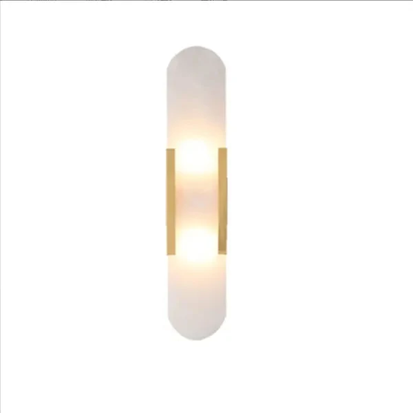 Post-modern natural marble wall lamp living room TV background wall designer bedroom bedside light luxury porch aisle lamp