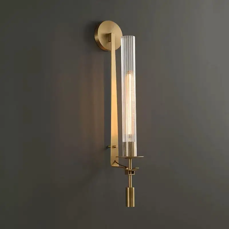Postmodern wall lamp living room background wall TV wall lamp creative light luxury minimalist aisle bedroom model room