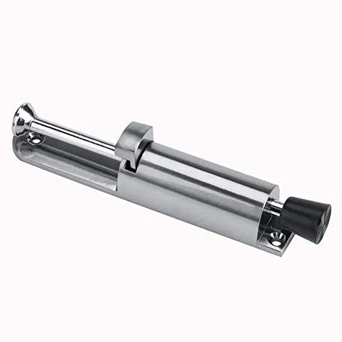 VILA Heavy Duty Door Stopper Zinc Alloy Soft Rubber Foot Spring Loaded Easily Step-On Door Stoppers Holder Stainless Steel