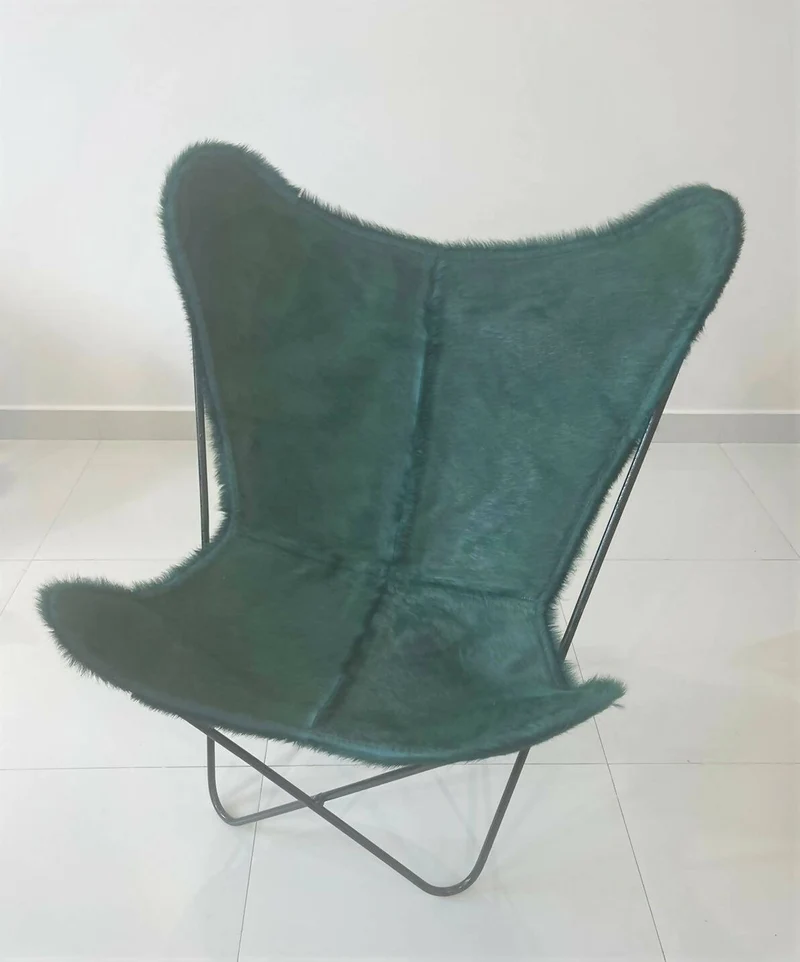 Butterfly chair in Dyed Emerald